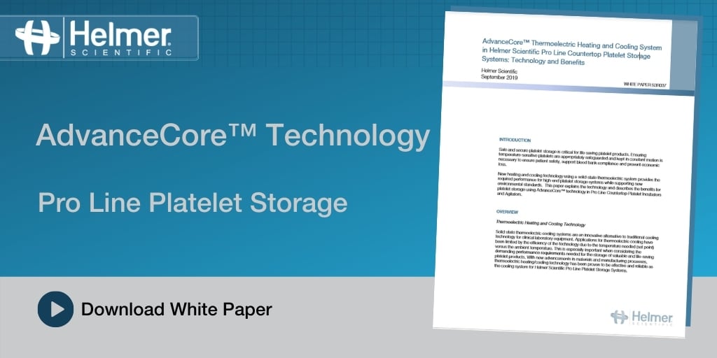 Pro Line Platelet Storage: Benefits of Innovative Technology