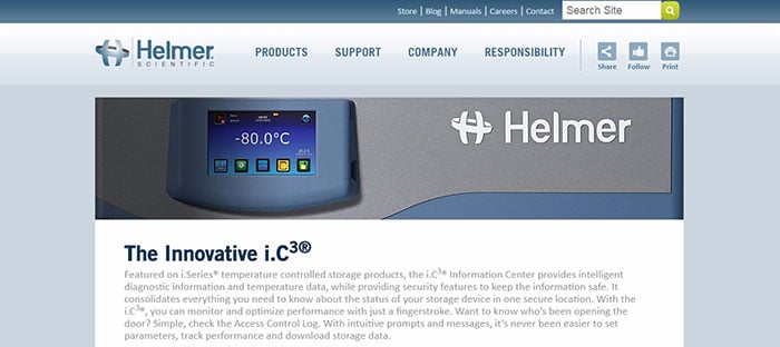 New Web Page for Innovative i.C3® Information Center