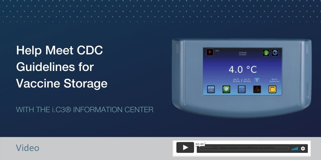 Meet CDC Guidelines for Vaccine Storage with Helmer’s i.C3® Information Center